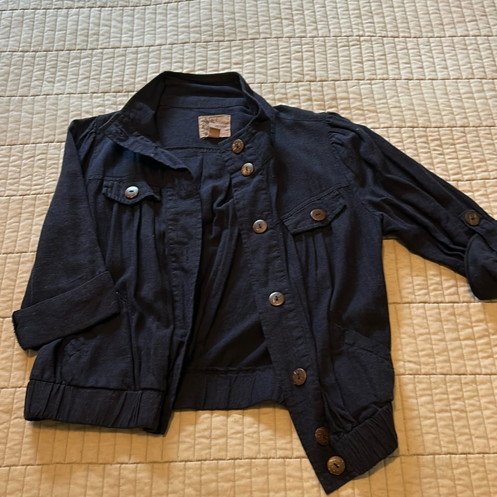 Size small navy bomber jacket
